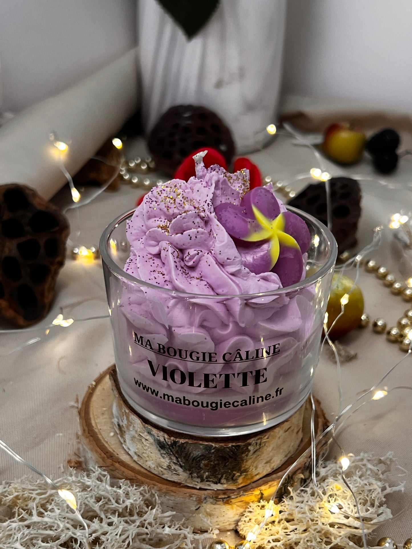 La bougie chantilly parfum VIOLETTE